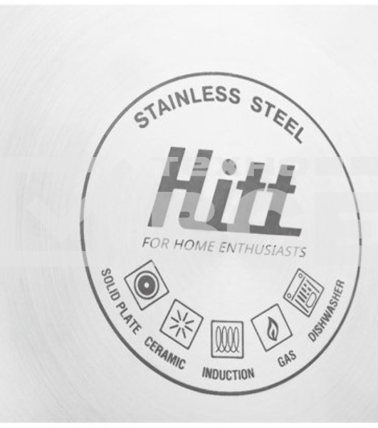 Чайник для плиты HITT H01023/1 Rondo Plus 2,5 л со св., капсул. дно, красный Л6115