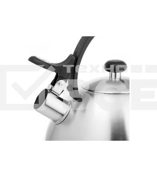 Чайник для плиты LARA LR00-65, нержавейка, матовый, 2,5 л, индукце капс дно, нейлон.ручка