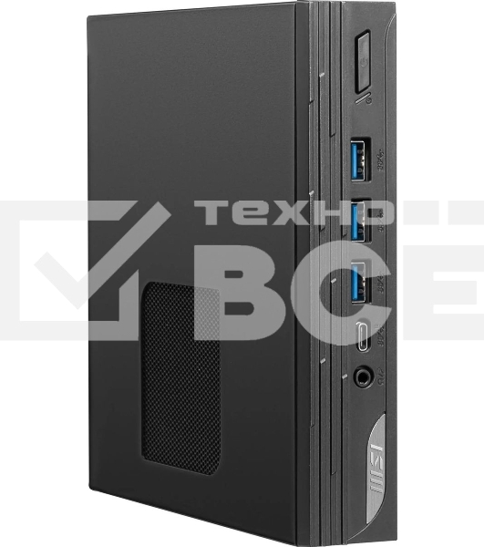 Мини ПК MSI Pro DP10 13M-283RU i5 1340P (1.9) 16Gb SSD 512Gb Iris Xe Win 11Pro 2.5xGbitEth WiFi BT 120W черный (9S6-B0A611-283)