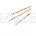 Набор кистей Silwerhof Color (набор 3шт) щетина круглая №2,4,6, деревянная ручка, фото4