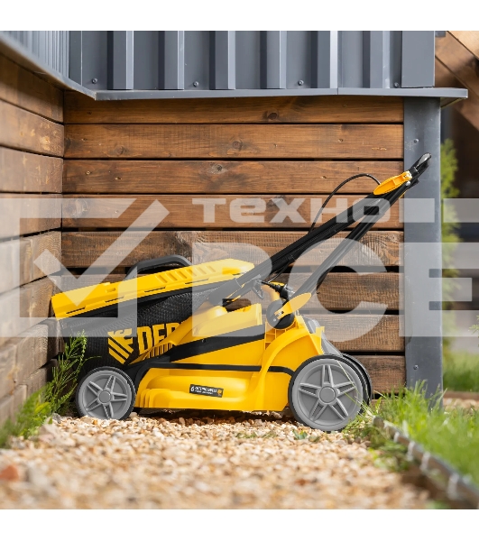 Газонокосилка электрическая Denzel GMC-1800, шир. 38см, 1800 Вт, 6 уров., травосб. 35 л