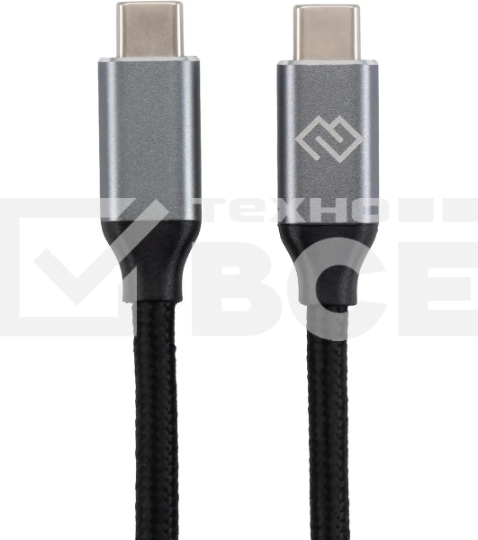 Кабель Digma D-Type-C-USB3.2-3m D-TYPE-C-USB3.2-100W-4K-3M 3м черный