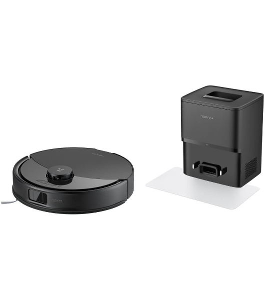 Робот-пылесос Roborock Q8 Max Pro Plus черный, 5200 мАч Li-ion, уборка сухая/влажная, пылесборник контейнер 0,5 л