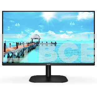 Монитор 27' AOC 27B2DM, VA 1920x1080, 75 Гц, 4 мс, 16:9, 250 кд/м², 1xHDMI, 1xDVI-D, 1xVGA, 1x3.5 мм, черный