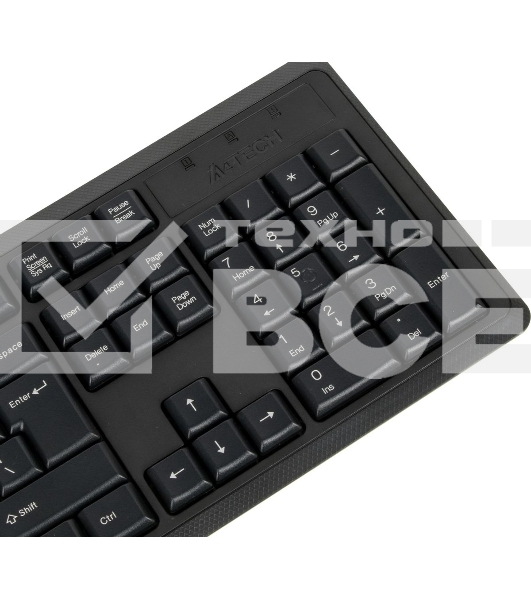 Комплект клавиатура+мышь A4Tech 4200N беспроводной, USB, 1000 DPI, чёрный