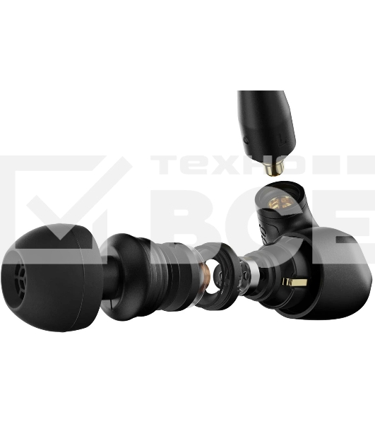 Проводные наушники Sennheiser IE 200 черный, внутриканальные, Jack 3.5 мм