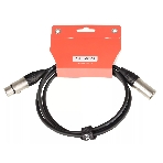 Кабель микрофонный FORCE FMC-05/1.5XLR (M) - XLR (F), высококачественный балансный, малошумящий с проводниками из безкислородной меди OFC, диаметр 6 мм, профессиональные металлические разъемы, длина 1,5 м, цвет черный, фото3