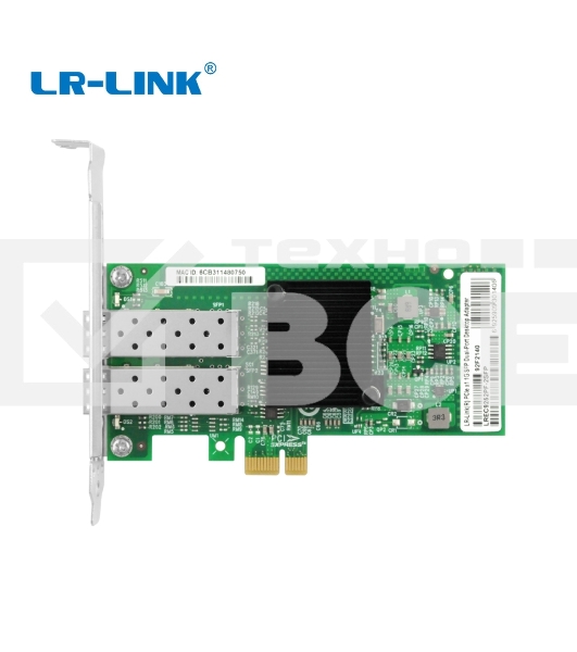 Сетевая карта LR-Link NIC PCIe x1, 2 x 1G SFP , Intel i350 chipset
