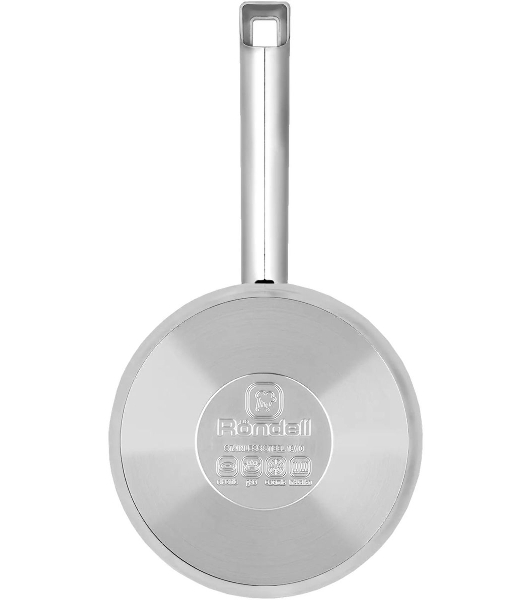 Ковш Rondell Solo RDS-1601, 1.3л, с крышкой, стальной