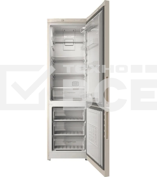 Холодильник Indesit ITR 4200 E бежевый двухкамерный 247/78л морозилка снизу