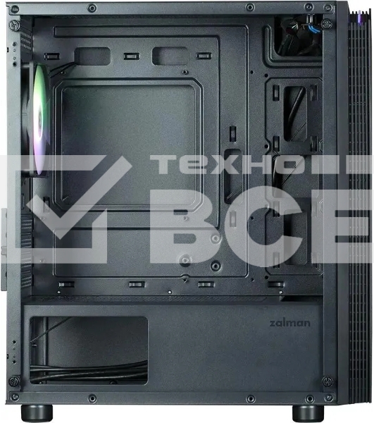 Компьютерный корпус Zalman ZM-T4 plus черный без БП mATX 1x80mm 3x120mm 1xUSB2.0 1xUSB3.0 audio bott PSU