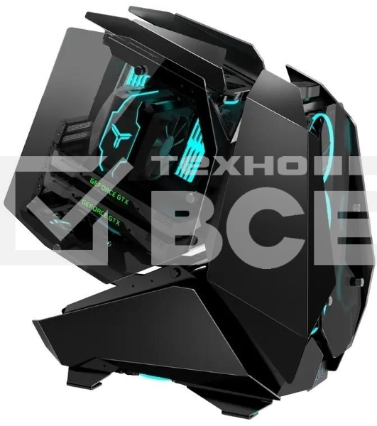 Корпус без блока питания JONSBO MOD-5, Full-Tower, TG, no fans, 2xUSB-A 3.0 + 1xUSB-C 3.2, ATX, mATX, mITX Black