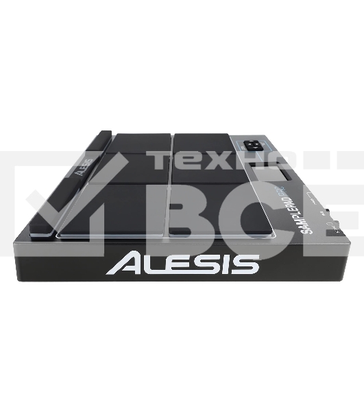 Контроллер MIDI барабанный [SAMPLEPADPROXEU] Alesis [SamplePad PRO] 8 прорезиненных пэдов с подсветкой, входы для педалей Hi-Hat и Kick, ЖК дисплей с подсветкой, MIDI-выход и вход, стереовыход 2? TRS, AUX-вход, выход на наушники, SD, USB