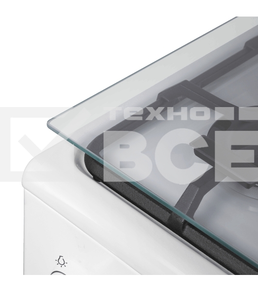 Плита газовая Maunfeld MGC50GCW08D белый, конфорок 4 шт, духовка 59 л, 50 см x 89 см x 65 см