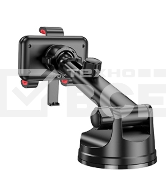 Автомобильный держатель HOCO (6942007605656) H22 красно-черный