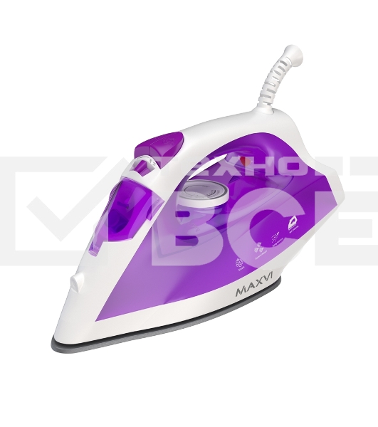 Утюг Maxvi SI1801 белый/фиолетовый
