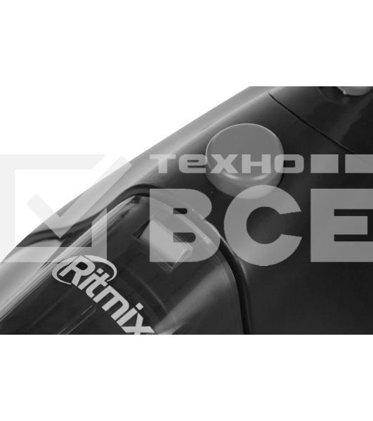 Пылесос ручной Ritmix CVC-003 черный/серый, 70 Вт, уборка сухая, пылесборник контейнер 0.32 л