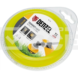 Леска для триммера Denzel круглая 3 мм х 15 м, блистер FLEX CORD