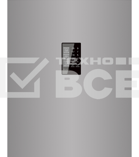 Холодильник Candy CFN6200SDC серебристый двухкамерный 227/91л морозилка снизу, No Frost