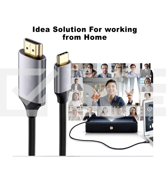 Кабель USB3.1 CM-HDMI 1.8M CU423MC-1.8M VCOM