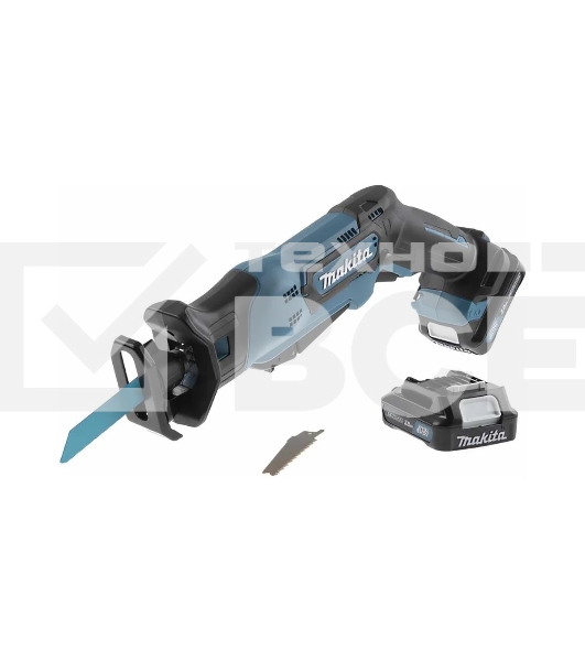 Ножовка MAKITA JR103DWAE10.8В 2х2Ач Li-ion 0-3300об\м ход-13мм рез-50мм 1.3кг чем б\кл зам. пилки