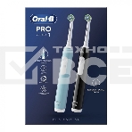 Набор электрических зубных щеток Oral-B Pro Series 1 бирюзовый/черный, фото5