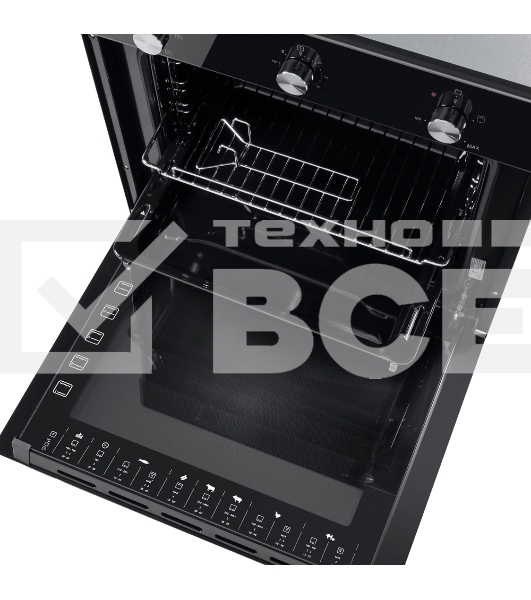 Шкаф духовой газоэлектрический Maunfeld EOGC604B Slim