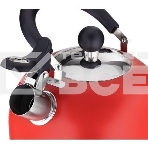 Чайник для плиты HITT H01023/1 Rondo Plus 2,5 л со св., капсул. дно, красный Л6115, фото3