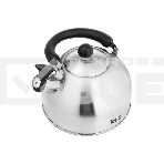 Чайник для плиты LARA LR00-65, нержавейка, матовый, 2,5 л, индукце капс дно, нейлон.ручка, фото4