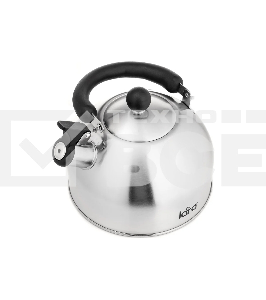 Чайник для плиты LARA LR00-65, нержавейка, матовый, 2,5 л, индукце капс дно, нейлон.ручка