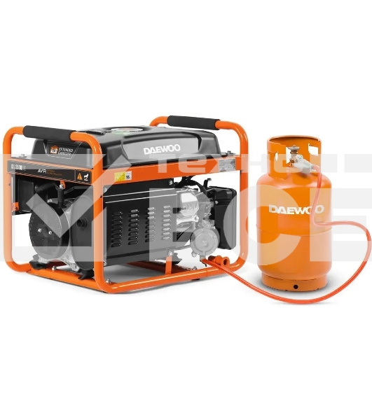 Генератор DAEWOO GDA 3500 DFE  бак 18л быстрый запуск бензиновый + газ