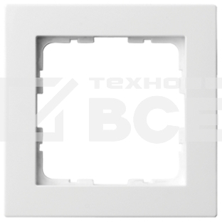 Рамка Jasmart 1-м G-Classic белый глянцевый