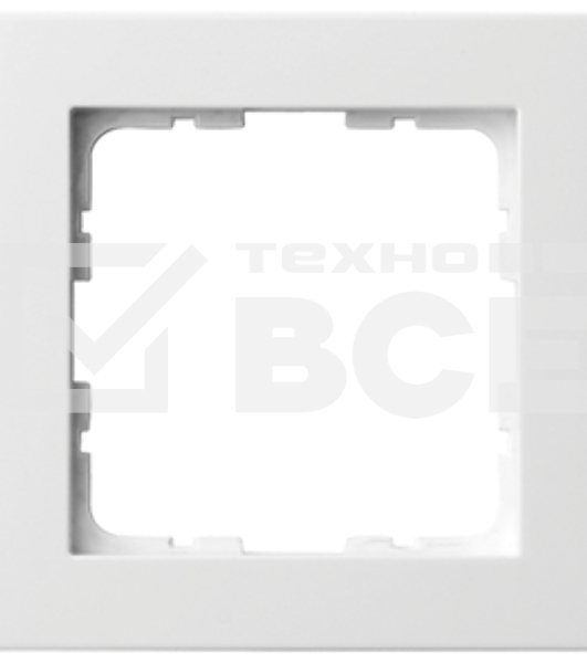 Рамка Jasmart 1-м G-Classic белый глянцевый