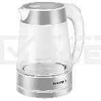 Чайник электрический Starwind SKG2011 1.7л. 2200Вт белый/серебристый (корпус: стекло), фото 1