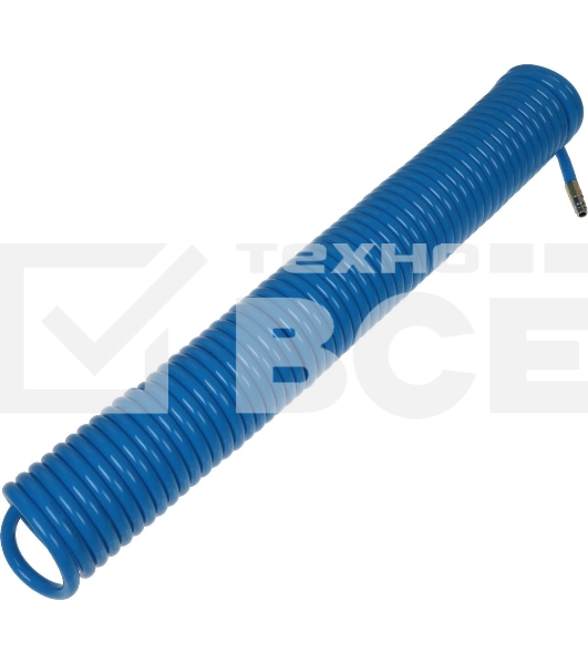 Пневматическое оборудование FUBAG Шланг спиральный с фитингами [170306] рапид полиуретан 15 бар 8х12мм 15м