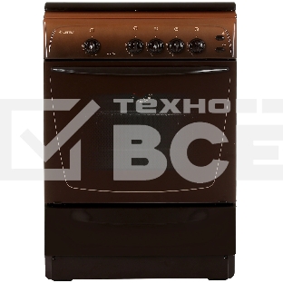 Плита газовая Gefest ПГ 1200 С6 К43 коричневый, конфорок 4 шт, духовка 63 л, 60 см x 85 см x 60 см