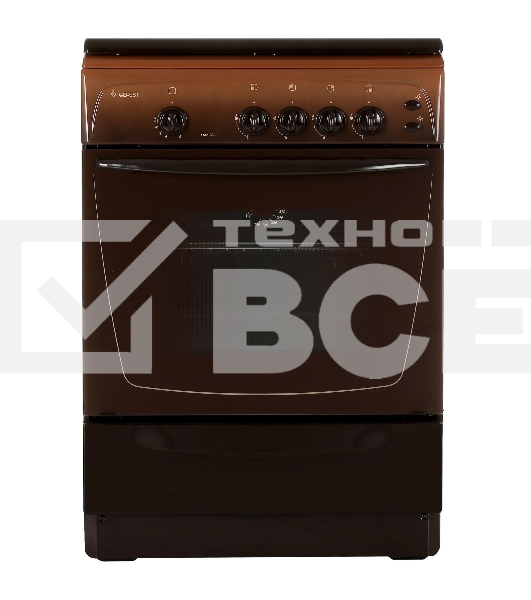 Плита газовая Gefest ПГ 1200 С6 К43 коричневый, конфорок 4 шт, духовка 63 л, 60 см x 85 см x 60 см