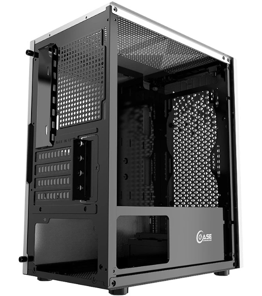 Корпус PowerCase Mistral Micro Z3W Mesh LED, Micro-Tower, белый