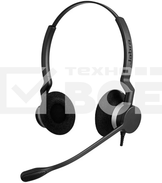 Гарнитура Jabra BIZ 2300 Duo USB чёрный, проводная