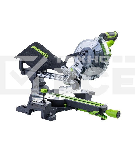 Торцовочная пила Greenworks GD24MS216 24V, бесщеточная, с протяжкой, без АКБ и ЗУ [1501707]