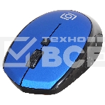 Мышь беспроводная Oklick 488MW синий/черный, 1600 dpi, радиоканал, USB, кнопки - 4, фото2