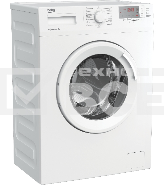 Стиральная машина Beko WRS5512BWW белый, загрузка фронтальная 5 кг, 1000 об/мин., класс: А