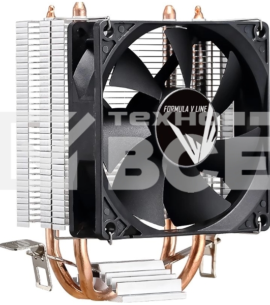 Устройство охлаждения (кулер) Aerocool Formula Ice Boid 2PSDB черный 90мм алюминий+медь 2100rpm 34db 4-pin 90W 135мм