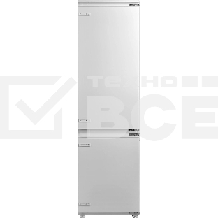 Встраиваемый холодильник Hyundai HBR 1946 2-хкамерн. белый