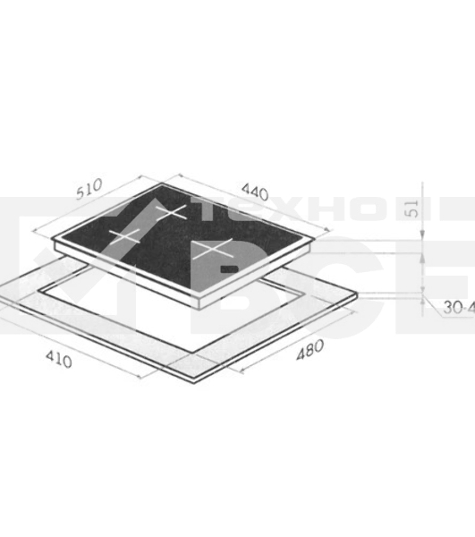 Газовая варочная панель Maunfeld EGHS.43.73CS/G