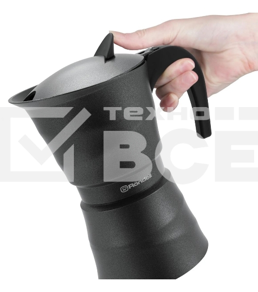 Кофеварка гейзерная Rondell RDA-1901 9 чашек, серый
