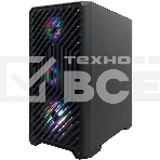 Компьютерный корпус 1STPLAYER TRILOBITE T5 ARGb Black, mATX, 4x120мм ARGb fans, фото6