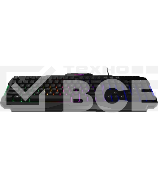 Клавиатура проводная MSI FORGE GK100, Wired, RGb lighting, Anti-ghosting Capability, Black