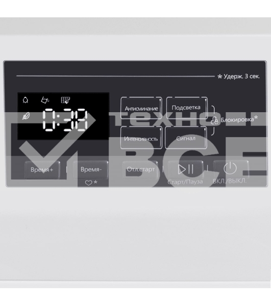 Сушильная машина Maunfeld MFDM168WH02 белый, 8 кг, сушка - тепловой насос, программ - 16, 59.5 x 84.5 x 61 см