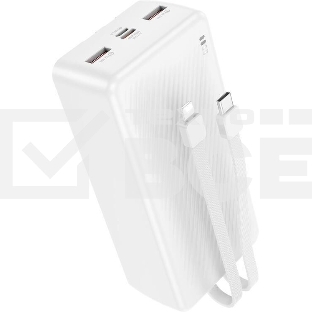 Портативный аккумулятор BOROFONE (6941991116469) BJ57B 30000mAh 2USB 2.4A 22,5W+PD 20W, белый